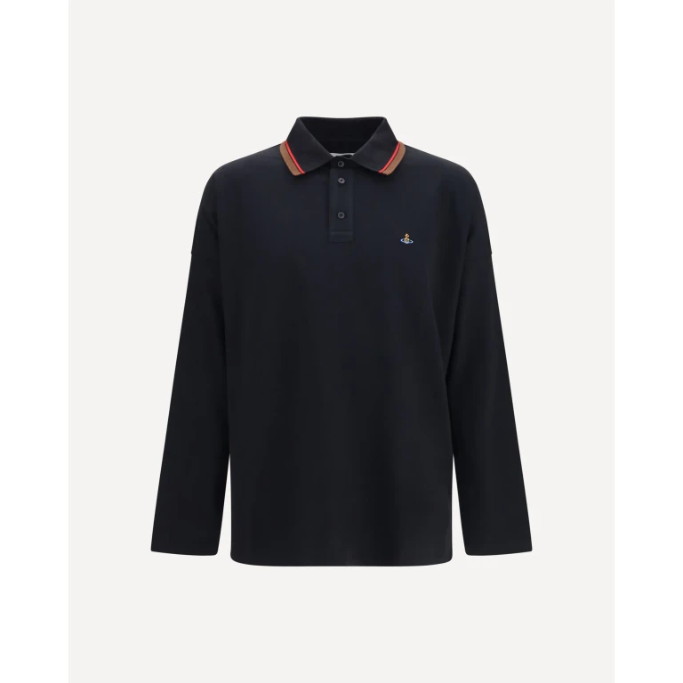 Oversized long-sleeve Polo Male S