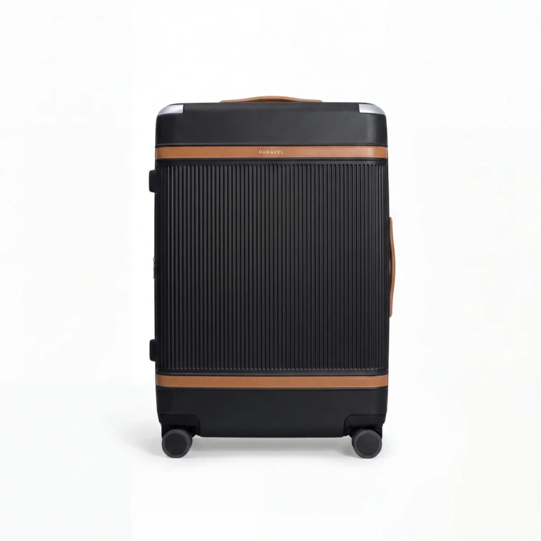 Aviator Carry-On Plus Spinner Suitcase Travel Luggage Sandstone Black