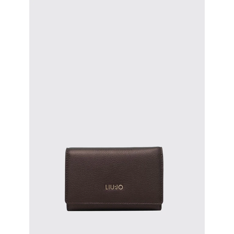 LIU JO Rectangular Wallet in Faux Leather with Metallic Logo (AF6172E1019X0782)