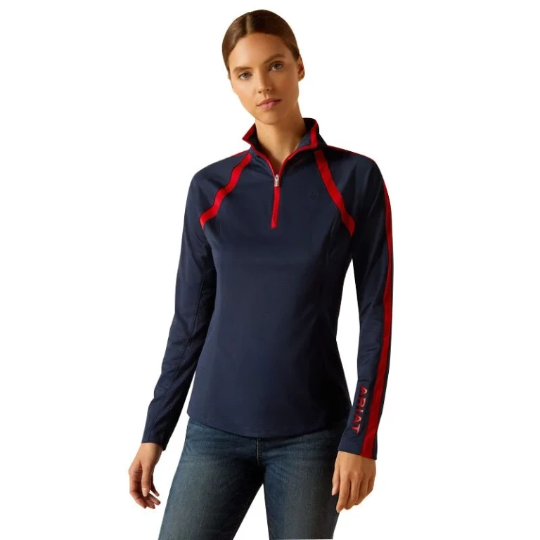 Women's Sunstopper 3.0 1/4 Zip Baselayer Shirt - High Performance Sun Shirt for Riding