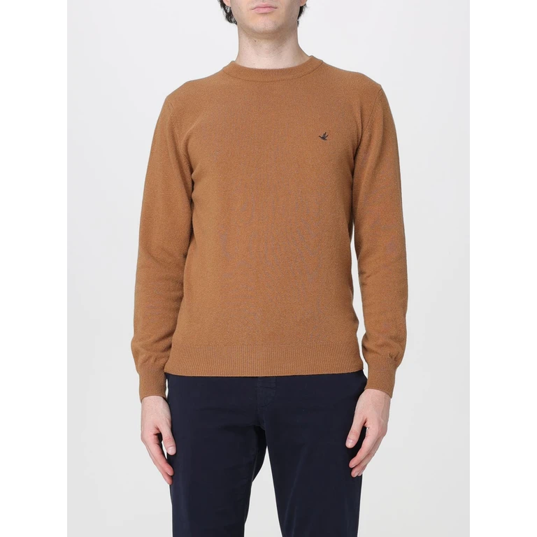 Crew-Neck Wool Jumper with Ribbed Cuffs and Hem (203EK042798)
