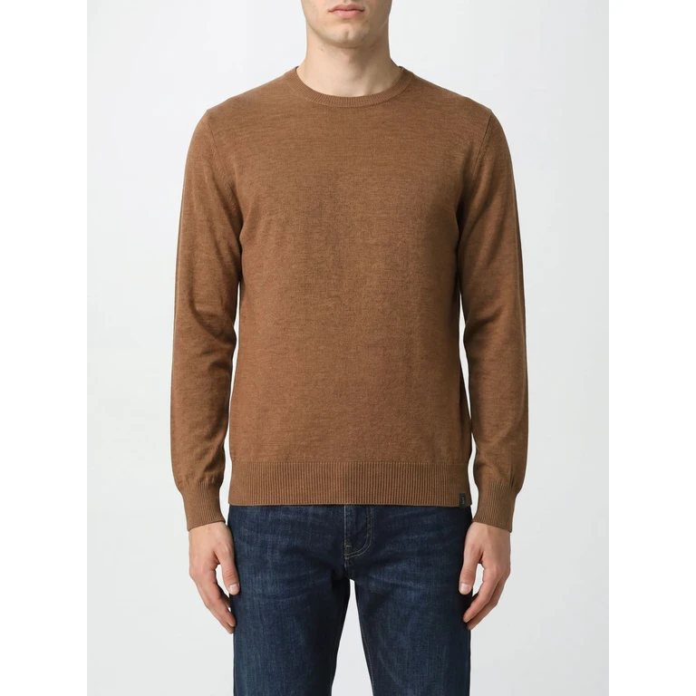 Pure Merino Wool Crewneck Jumper with Ribbed Trims (NMMC1532420CQTS003)