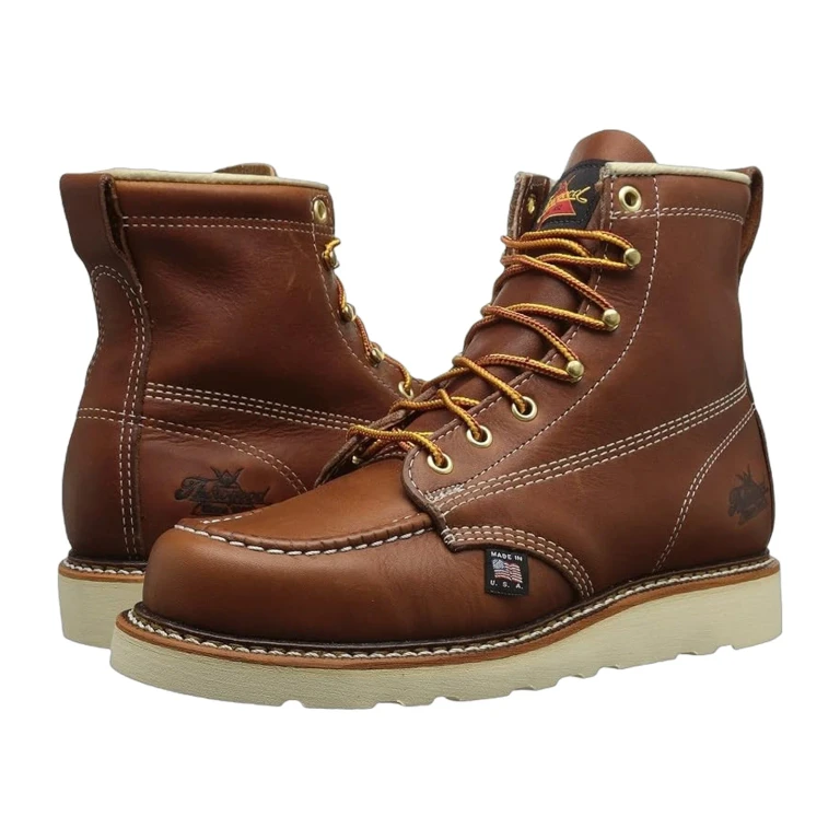 Men's American Heritage 6-Inch Moc Toe Work Boots - Tobacco - 11 D