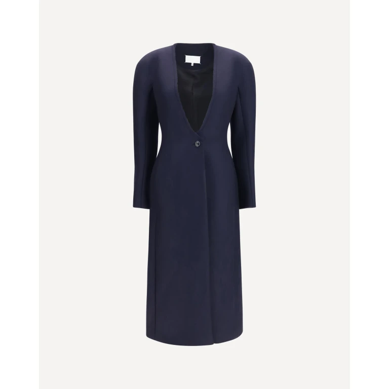 MARGIELA Long virgin wool Coat Female 40