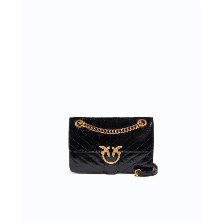 Petit sac à main Mini Love Bag One Light en cuir à chevrons
