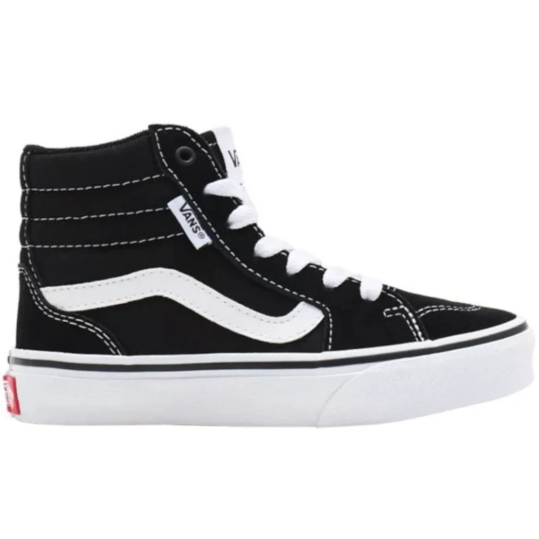Filmore Hi Big Kids' (GS) High-Top Sneakers - Black/White Suede/Canvas