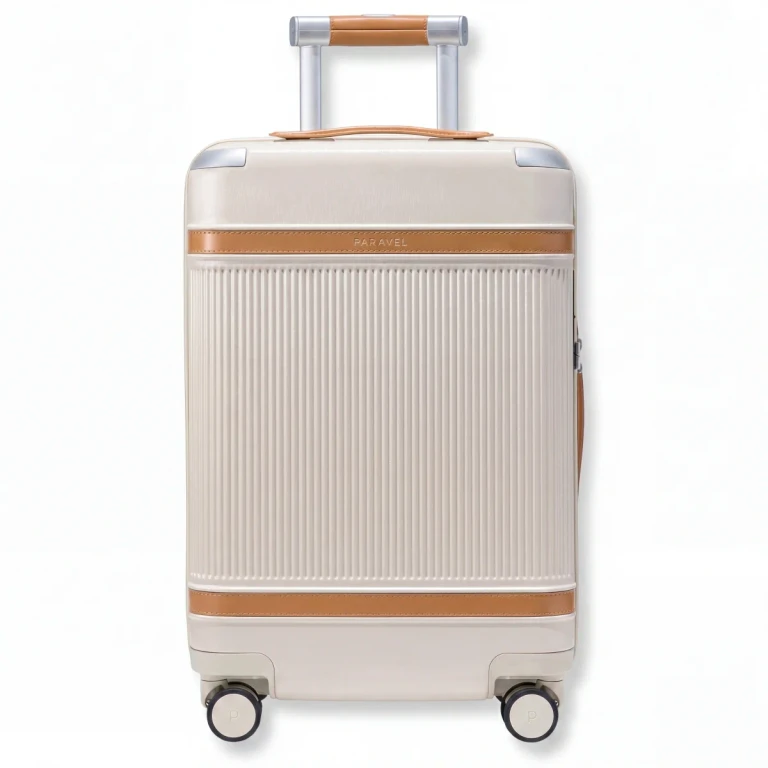 Aviator Carry-On Plus Hardshell Spinner Suitcase Travel Scout Tan