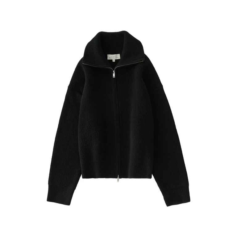 Sandos Ribbed-knit Cardigan