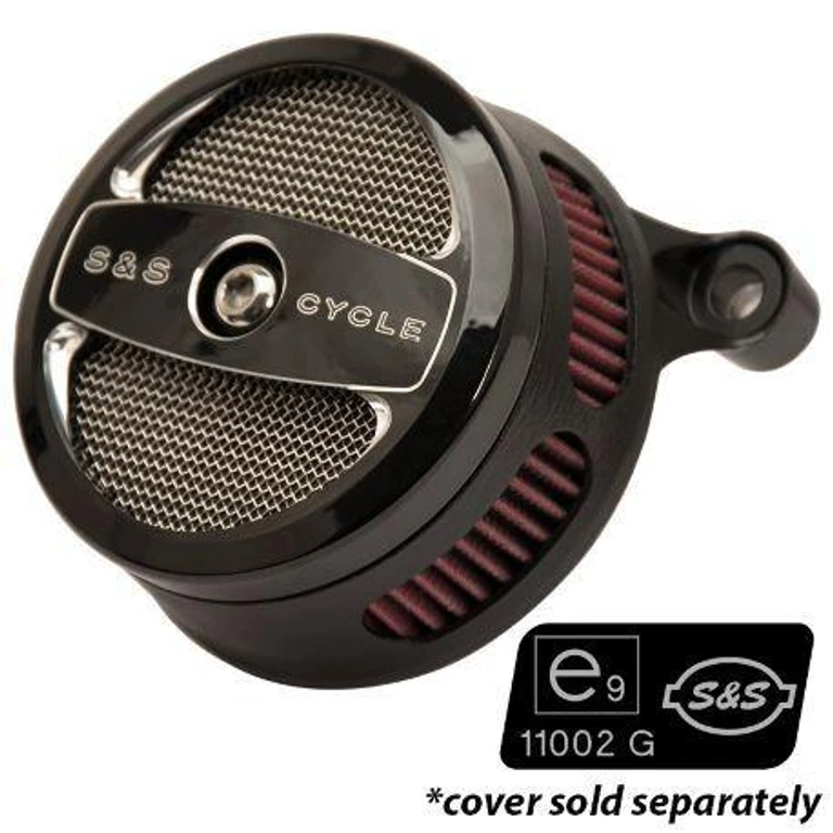 170-0331 - S&S Cycle EU-Approved Stealth Air Cleaner Kit For Harley Davidson FLD 1690 2012-2013 - Black