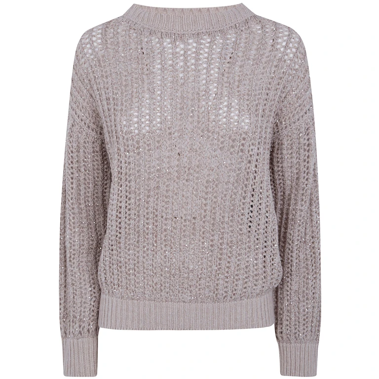 D. EXTERIOR Sweater Boatneck "Crystals"