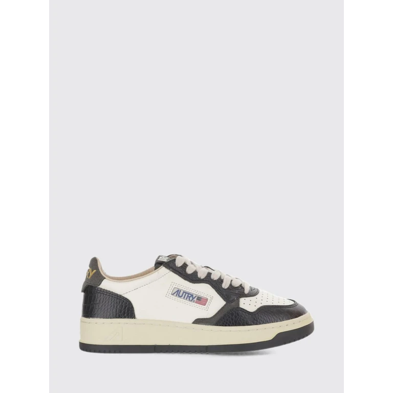Medalist Low Calf Leather Sneakers with Perforated Toe (AULWCZ05)