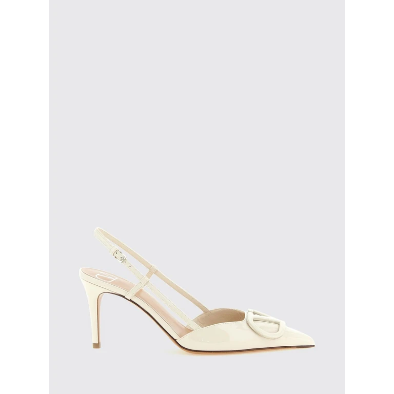 VLogo Signature Patent Leather Slingback Pumps with Stiletto Heel (S0R01DUWI16)