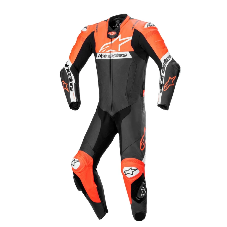 50753 - Alpinestars Alpine Missile V2 Ward 1Pc Leather Suit Black/R/FLuo White 52