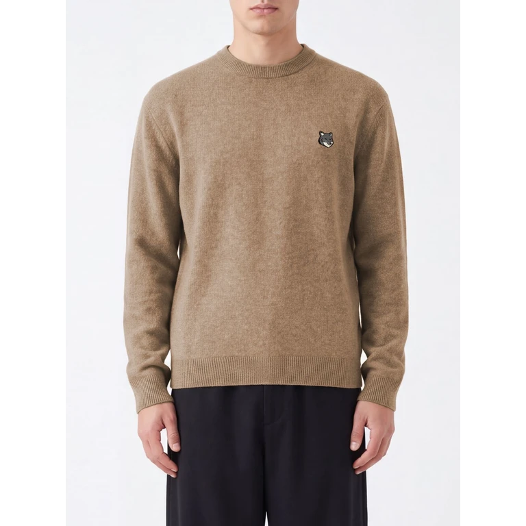 MAISON KITSUNÉ Sweater Men color Beige (PM00803KT10060549)