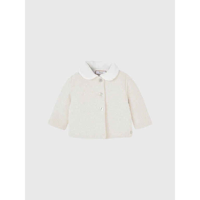 Boy's Single-Breasted Pure Wool Coat with Peter Pan Collar (01211391860H56)