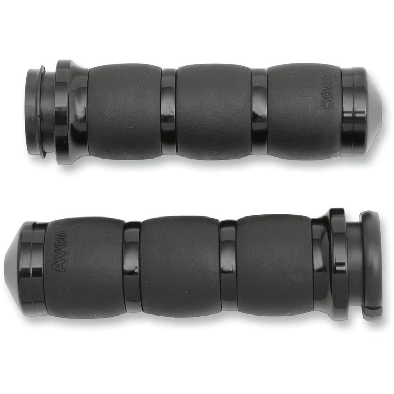 AIR-96-FLY - Avon Grips 3-Ring Velvet Air Grips For Harley Davidson FLDE 1750 2018-2020 - Black