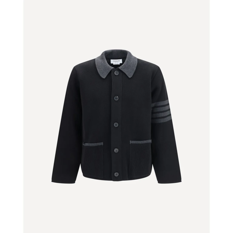 4-Bar cotton piqué Jacket Male 1