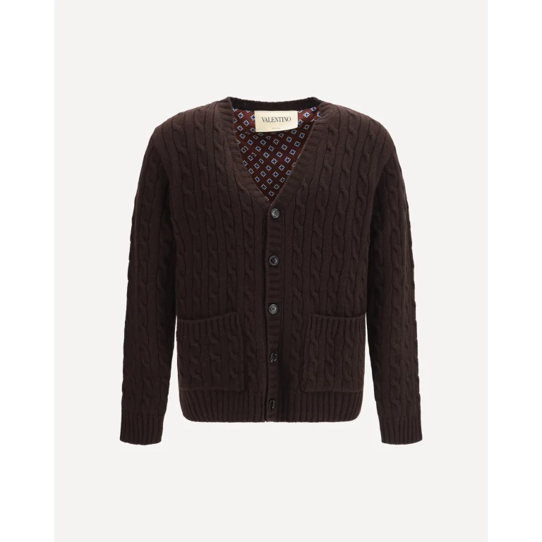 Virgin wool V-neck Cardigan Male M