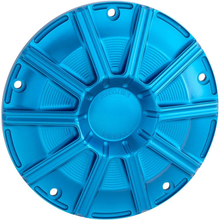 700-003 - Arlen Ness 10-Gauge Derby Cover For Harley Davidson FLH 1868 2021 - Blue