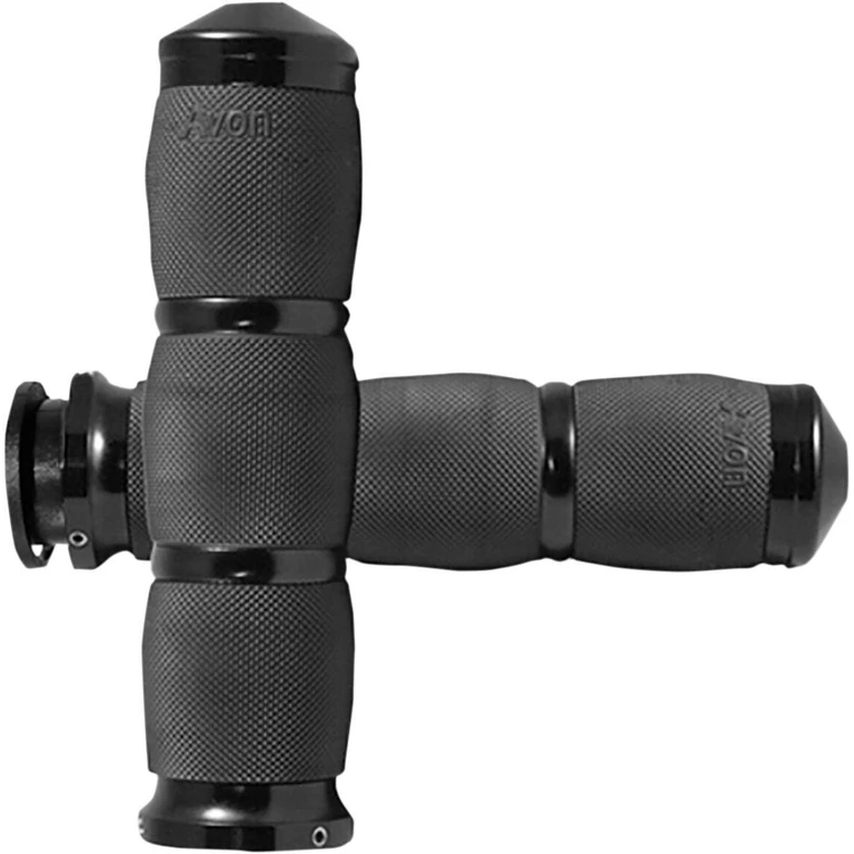 IN-TO-AIR-90-AN - Avon Grips 3-Ring Air Cushioned Grips For Indian Chief 111 2018-2020 - Black