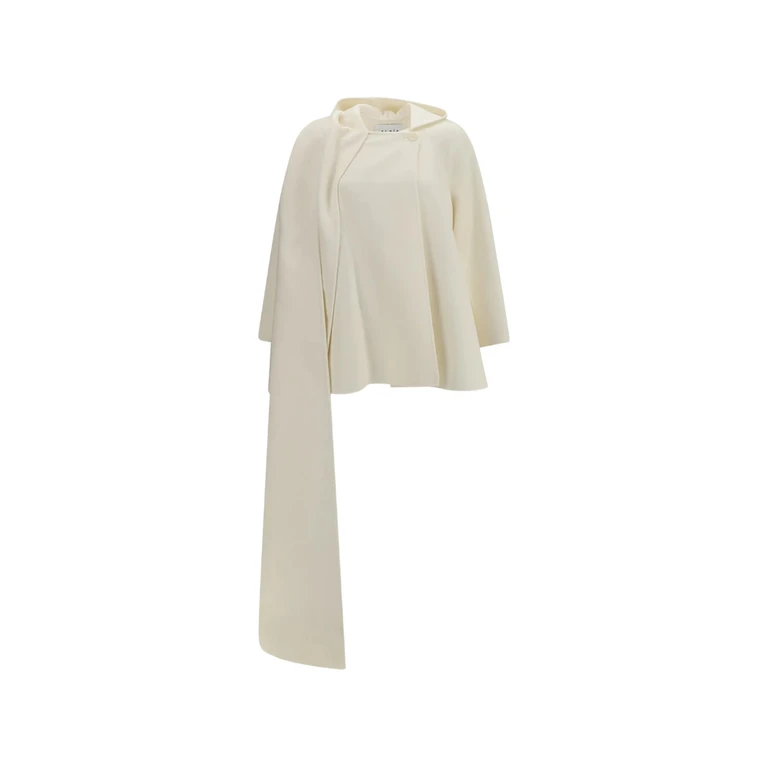 Boiled-wool Scarf Coat