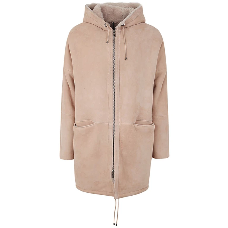 Sheepskin Parka With Hood
