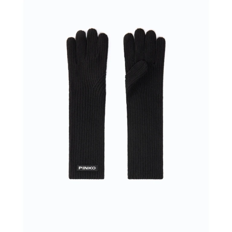 Gants longs à logo PINKO