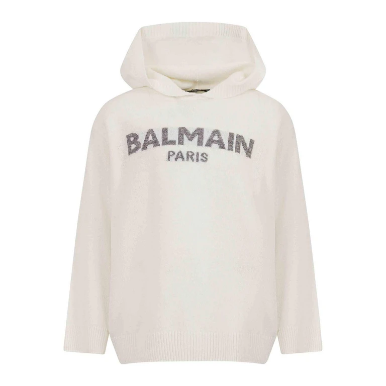 Balmain Pull Col Rond - Crème (BZ9H00Z3404101GR)