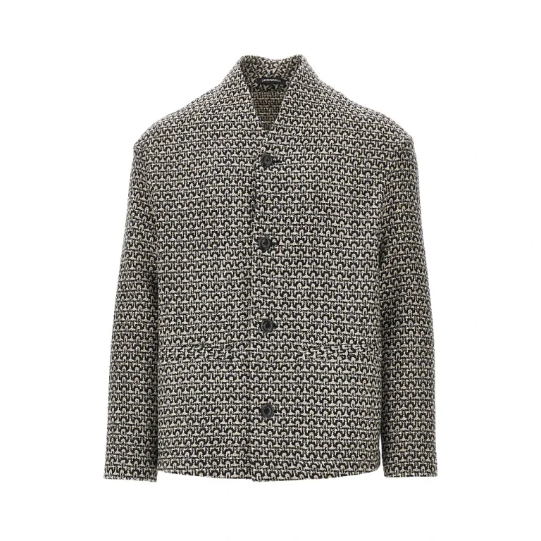 Multicoloured wool jacket Man 48