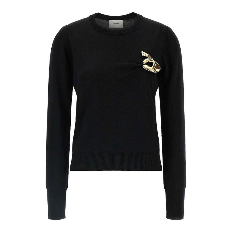 Pull Col Rond - Noir (COPML76Y3029BLKGLD)