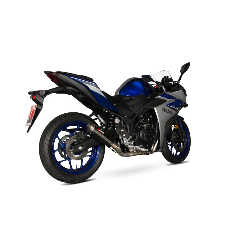 YA1001SYSCEM - Scorpion RP-1 GP Carbon Fibre Exhaust - Yamaha YZF R3/R25 Full System - 2014 - 2019