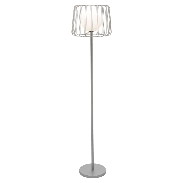 62.75" H Mateo Caged Globe Shade Floor Lamp