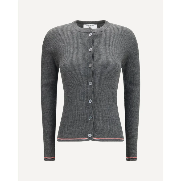 Ribbed merino wool Cardigan Female 38