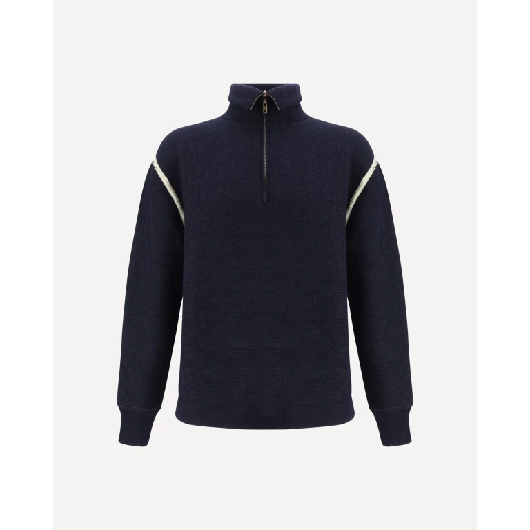 MARGIELA Wool half-zip high-neck Male S