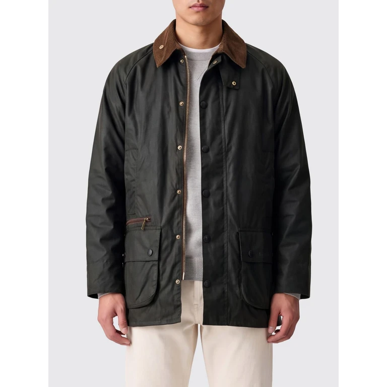 BARBOUR Beaufort Windproof Waxed Cotton Jacket with Velvet Collar (MWX2586SG51)