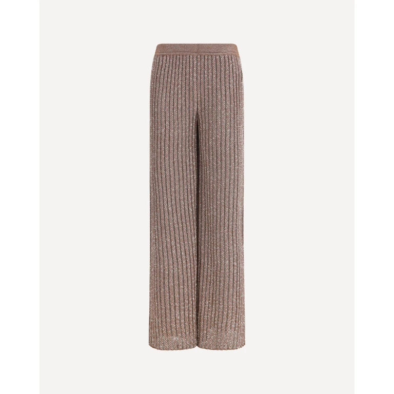 Tailored Pants in lamé viscose with sequins Female 42