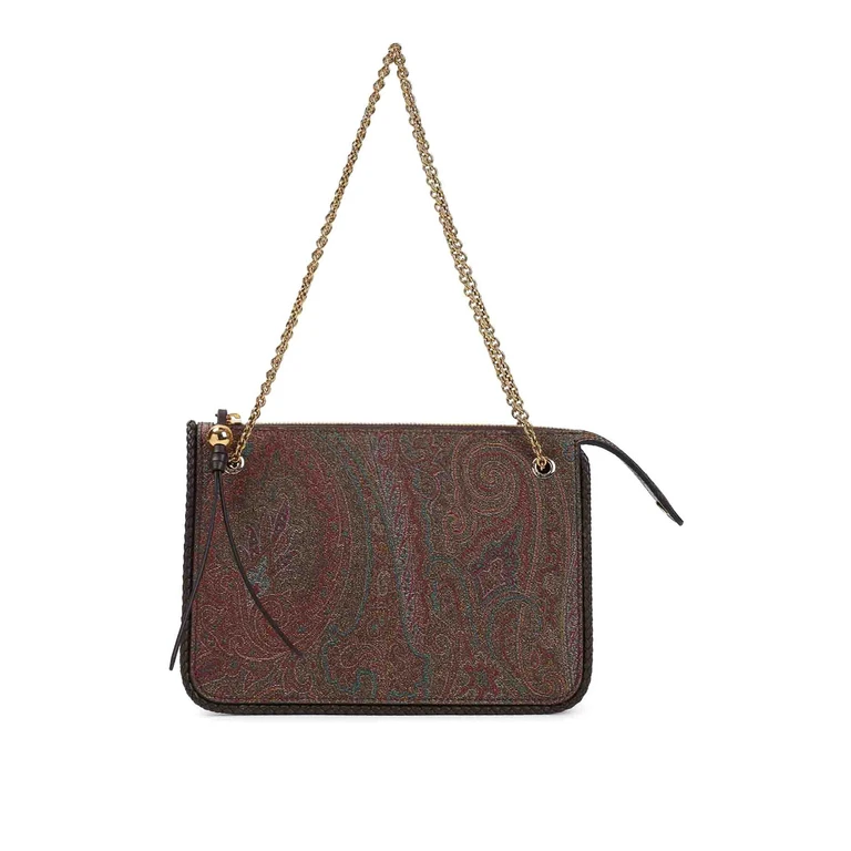 Arnica Schultertasche aus mehrfarbigem Kaschmir-Jacquard