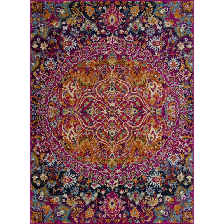Burnt Orange Ojus Area Rug