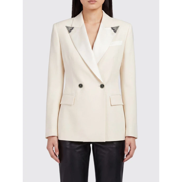 doppelreihiger Tuxedo-Blazer aus Stretchwolle