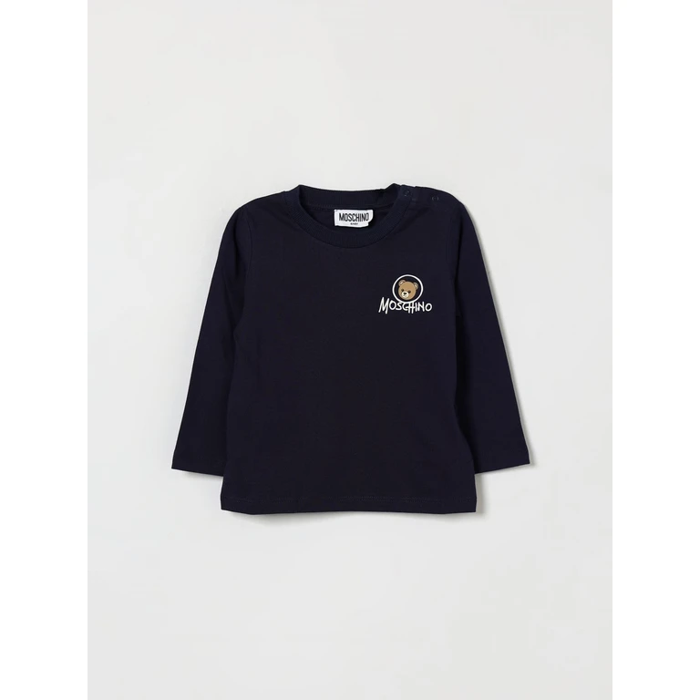 Boy's Long-Sleeved Cotton T-Shirt with Teddy Bear Print (MRO014LAA3440016)