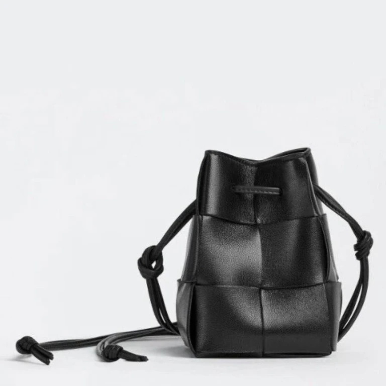 Mini Intreccio Leather Bucket Bag