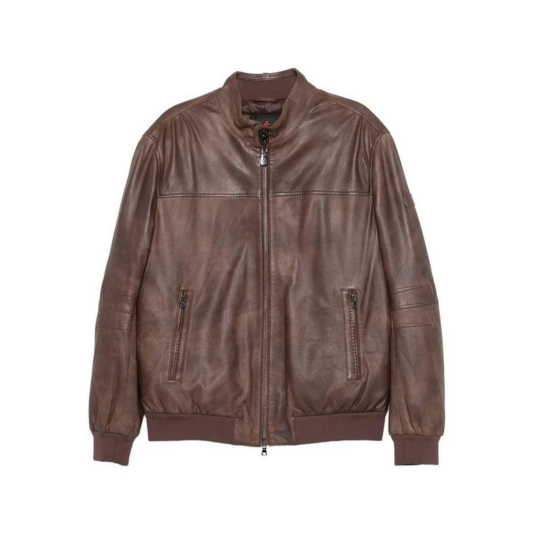 Peuterey Blouson En Cuir - Marron (PEU563299012331194)