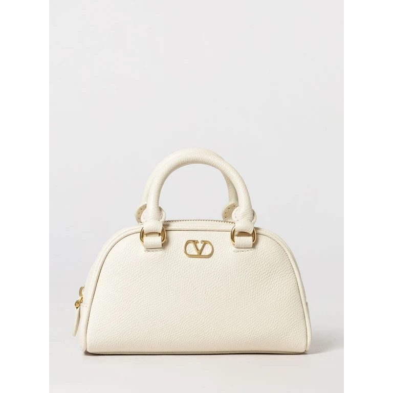 VLogo Signature Mini Bowling Bag in Grained Leather (P0AX7SNPI16)
