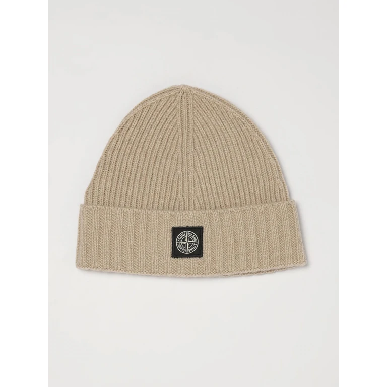 Boy's Ribbed Virgin Wool Beanie with Compass Logo (N100003S00M3V009A)