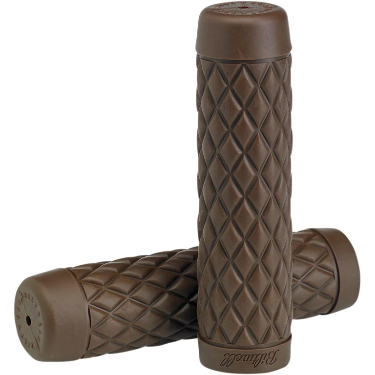 6705-0401 - Biltwell Torker Grips For 25.4 mm (1") Handlebars - Chocolate