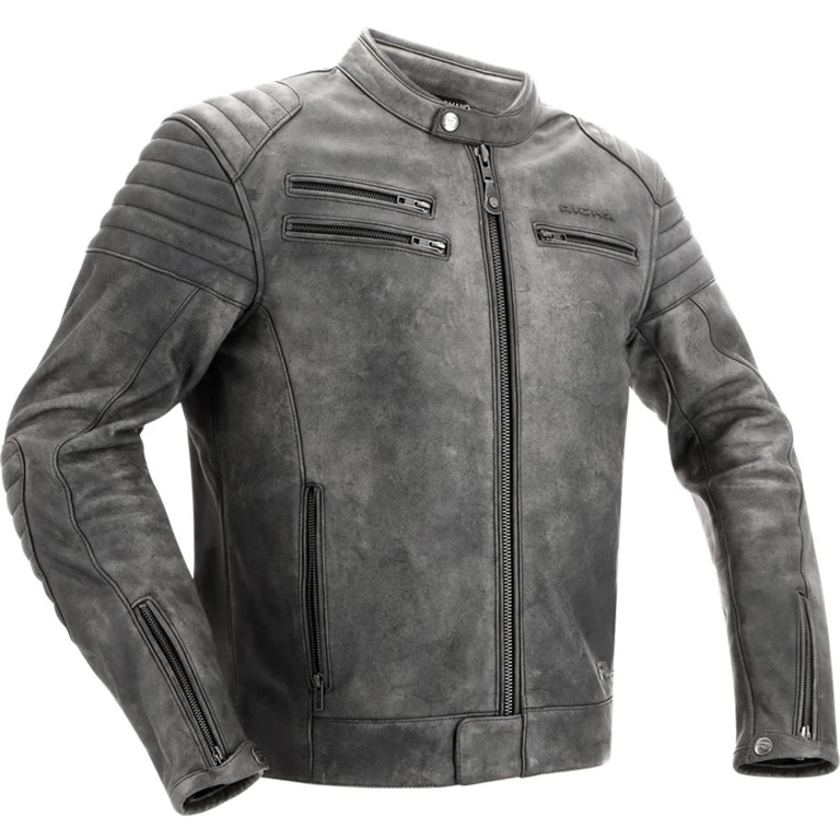 Charleston Leather Motorcycle Jacket 50 Titanium (UK 40)