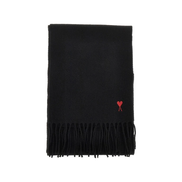 de Coeur embroidery wool scarf Man One Size