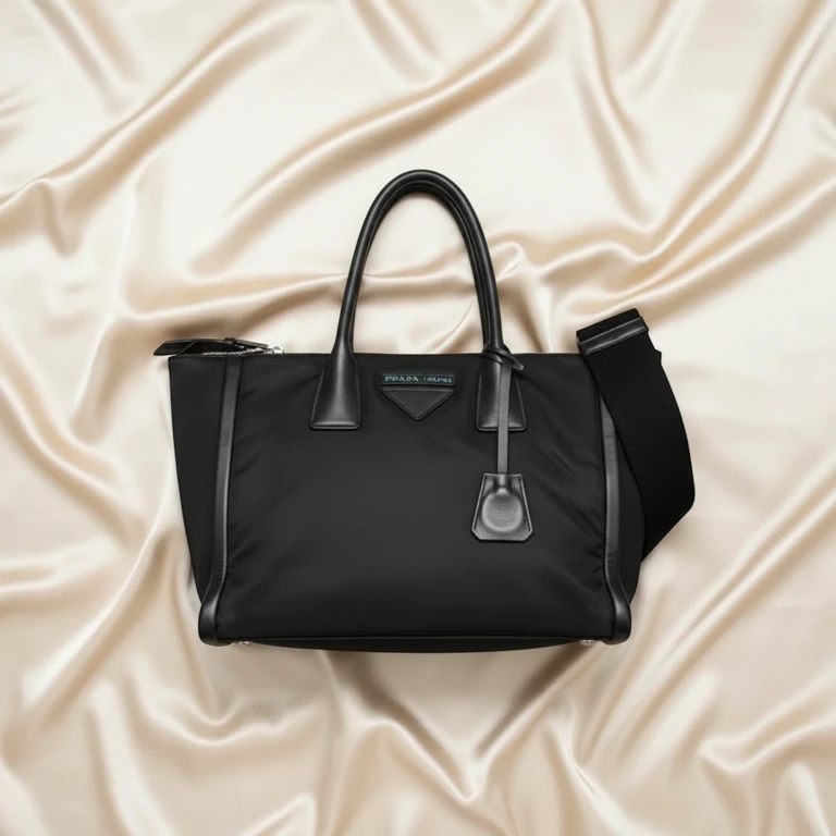 Concept · Leather & Nylon Tote