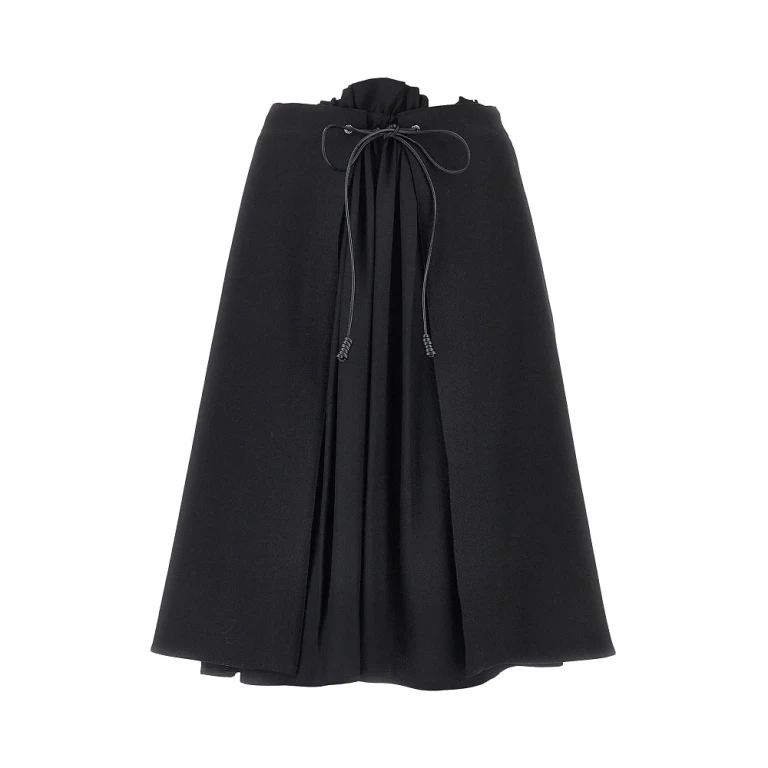 Wool gabardine midi skirt Woman 42