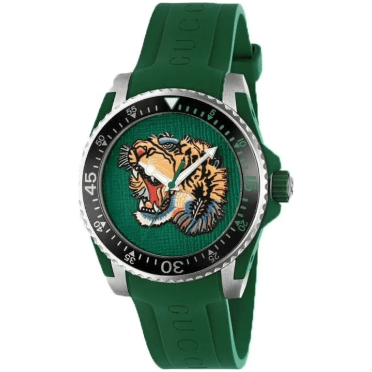 YA136316 Dive Tiger Green Dial Men's Watch